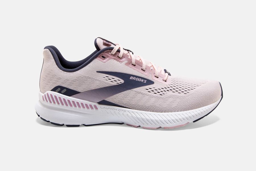 Brooks Launch Gts 8 Road Loopschoenen Dames - Roze/Zwart - 370418JVK